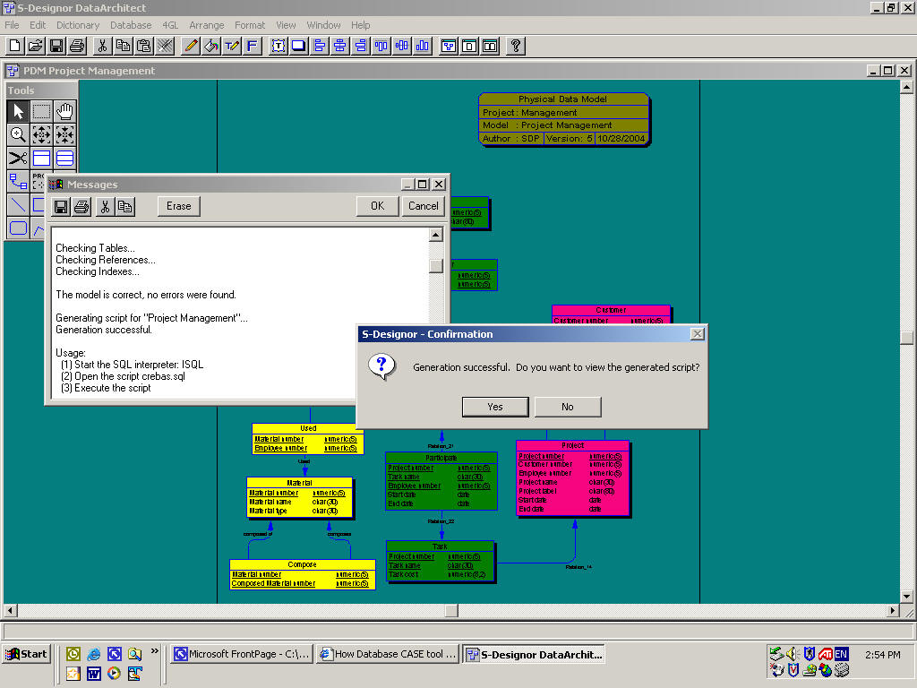 How Database CASE tool Works